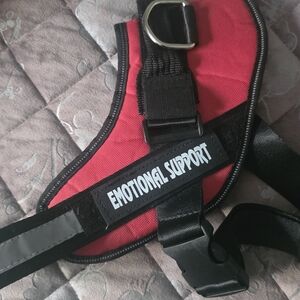 Red Emotional Support Dog Harness